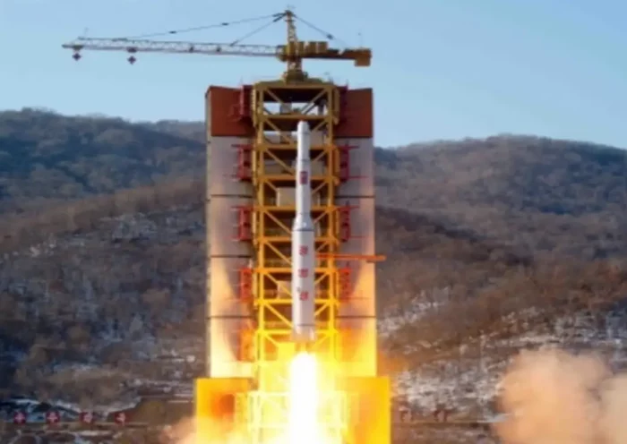 North Korea's spy satellite crashes, wobbles in the air, then falls into the sea