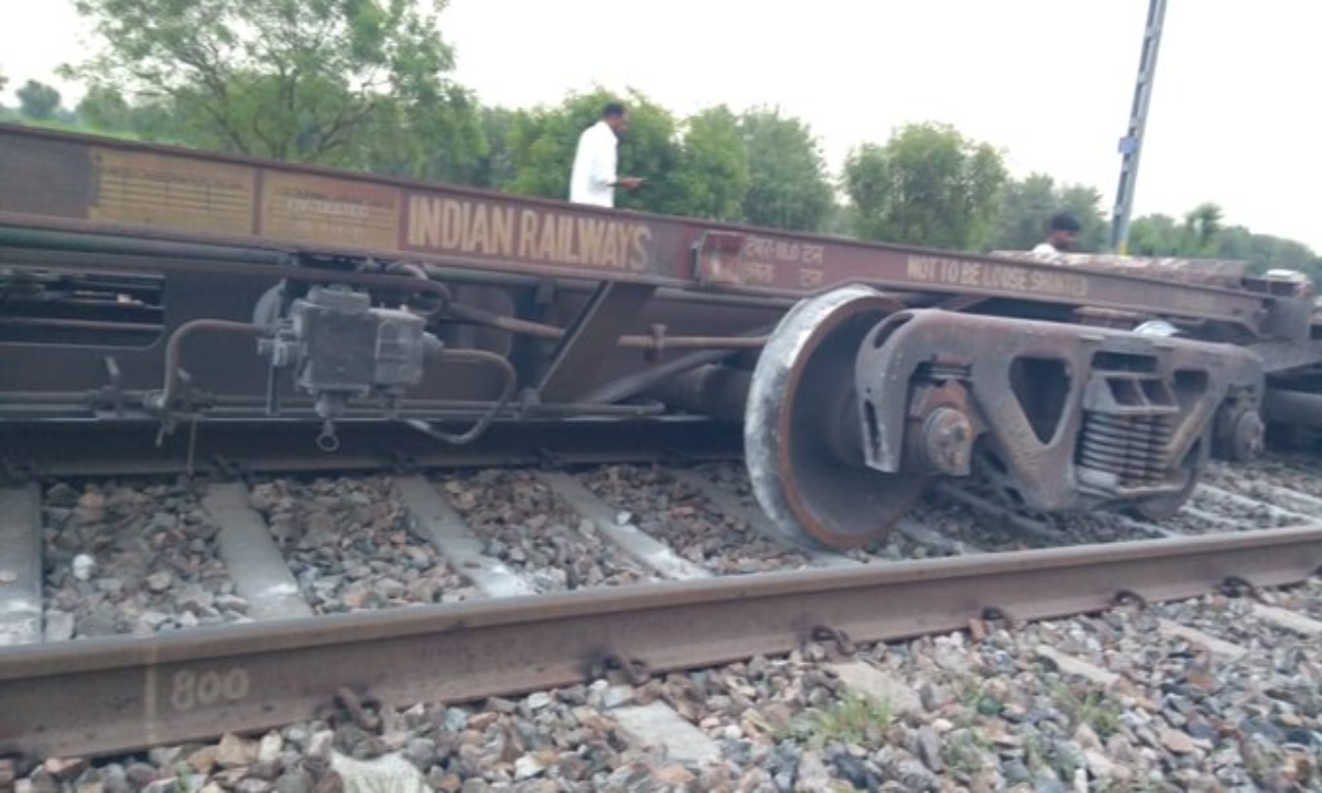 Goods Train Accident in jaipur