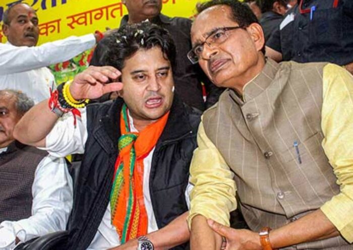 Shivraj Singh Chouhan, Jyotiraditya Scindia,