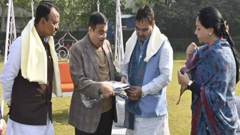 nitin gadkari and cm bhajan lal | Sach Bedhadak